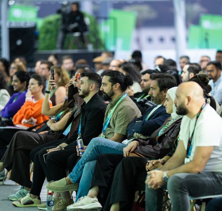 Conference audience watching a keynote